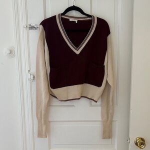 Academic style Chloe cashmere sweater *needs repair*